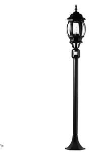 Luce da sentiero con rilevatore di movimento 123,5 cm E27 lampada da giardino rustica per esterni
