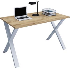Scrivania, 160 x 80 cm, scrivania per computer con struttura in metallo, scrivania da ufficio per casa e studio - Lona X