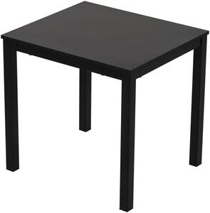Tavolo allungabile 80–120 cm | Tavolo da pranzo per 4–6 persone moderno Cucina e sala da pranzo Design in legno Colore: nero