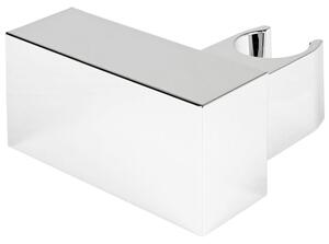 Supporto per soffione doccia cromato Sanlingo, girevole, da montare a parete, angolare