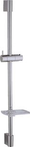 Tecuro Barra da parete Sunshine 980, Ø 22 mm, cromata, con piedini conici e portasapone