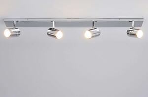 Plafoniera da bagno Lindby Dejan, 85 cm, 4 luci, cromo, IP44