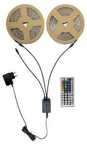 Striscia LED BLULAXA 50955, 2 x 5 m, 12 W, IP20, RGB, telecomando