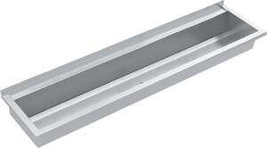 KWC AR Vaschetta di lavaggio, PLANOX, acciaio inox, montaggio a pavimento, 1800x210x442 mm, con banco a braccio