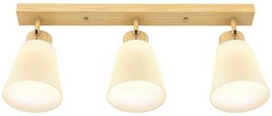 HOMCOM Lampada da soffitto a LED da 40 W a 3 luci con 3 attacchi E27