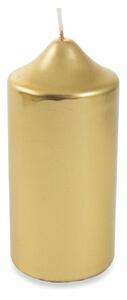 Candela cilindrica in cera per decorazioni e centritavola 7xh15 cm - Gold
