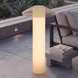 Lampada LED per terrazza Lucande ZAMIRAS, 110 cm, argento, IP65 Zamiras, Alluminio / Grigio / Zincato, Alluminio, Design