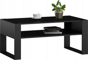 Tavolino retrò loft nero KAJA 100 cm