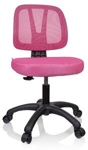 Hjh OFFICE sedia girevole per bambini KID YU 200 sedia da scrivania per bambini regolabile in altezza in tessuto a rete