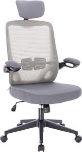 SVITA SAM: sedia da ufficio ergonomica e regolabile con rotelle, colore grigio