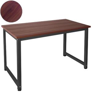 Tavolo da computer PC Scrivania da ufficio 120 x 60 cm Selezione Kingpower, colore: nero / teak