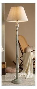 RAFFY PIANTANA STILE SHABBY IN LEGNO NATURALE CON PARALUME IN TESSUTO SABBIA PER SALOTTI CLASSICI