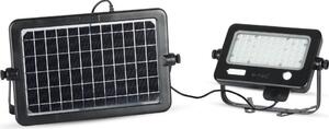 Proiettore solare nero - doppio cuscinetto staccabile - IP65 - 10W - 1100 lumen - 4000K