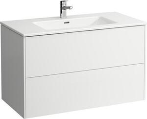 Laufen Pro S - Mobile con lavabo, 1000x610x500 mm, 2 cassetti, bianco lucido H8649622611041