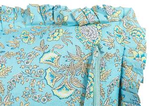 Cuscino decorativo cotone motivo floreale 45 x 45 cm fodera rimovibile cerniera accessori decorativi Beliani