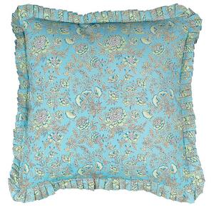 Cuscino decorativo cotone motivo floreale 45 x 45 cm fodera rimovibile cerniera accessori decorativi Beliani