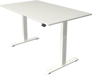 Tavolo da seduti/in piedi Move 1, regolabile elettricamente in altezza fino a 123 cm, LxP 140x80 cm, bianco/bianco