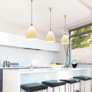 Fabas Luce lampada a sospensione moderna Provenza Ø 20cm ambra Ø 27cm rotonda