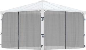 Palram - Canopia | Rete di protezione dagli insetti per gazebo da 3 - 4 m, antracite