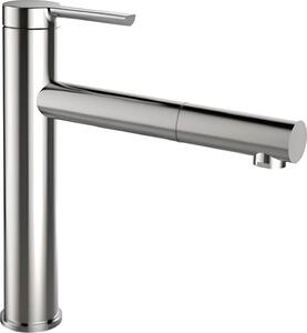 Rubinetto da cucina Solido CA1116IU ECO bocca lunga - resistente alla pressione, acciaio inox