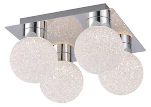 Plafoniera a globo cromato RGB LED con telecomando