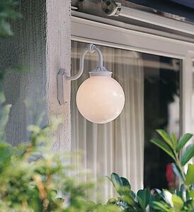 Konstsmide Arcturus Applique in alluminio laccato bianco con vetro acrilico opalino