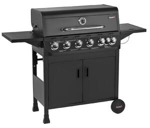 TAINO BRANDO 6+1 Barbecue a gas 6 bruciatori Fornello laterale Carrello barbecue Barbecue a gas