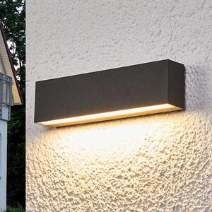 Lampada da parete per esterni a LED Elvira, antracite, metallo, bianco caldo, IP65