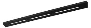 QAZQA - Piastra da soffitto moderna nera 120 cm per 2, 3 o 5 lampade a sospensione I Lampada a sospensione I Lampade a sospensione - Acciaio allungato - Adatto ai LED