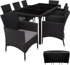 Tectake® Almansa gruppo di sedute in rattan per 8 persone