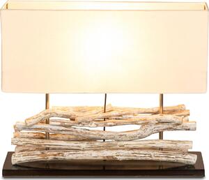 Lampada Lampada da tavolo in legno Lampada da tavolo driftwood alta 45 cm