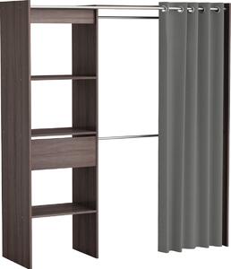 Armadio, mobile in legno, armadio da camera da letto, armadio da ingresso "Clara I" in rovere Vulcano