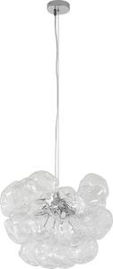 Lampada a sospensione Lucande Diborah, trasparente, Ø 43 cm, vetro, G9
