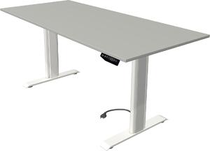 Scrivania Move 1 advance, regolabile elettricamente in altezza, dimensioni piano:180 x 80 cm, colore piano:grigio chiaro
