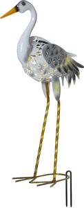 Star Trading LED figura solare HERON, airone da giardino, h: 55 cm