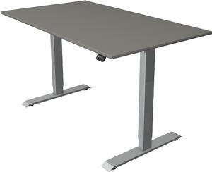 Tavolo seduta/in piedi Move 1 regolabile elettricamente in altezza fino a 123 cm LxP 140x80 cm grafite/argento