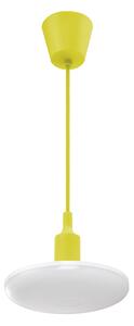 Lampadario LED a sospensione con filo ALBENE 1xE27/18W/230V giallo
