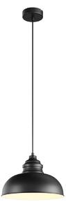 Lindby lampada a sospensione Cliona, nero, metallo, Ø 31 cm, E27