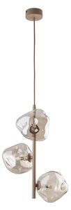 Brilagi - Lampadario a sospensione VULCANO 3xG9/8W/230V beige/beige fumé