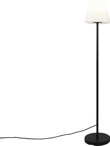Lampada da esterno, modello Virginia, nera con paralume bianco, grado di protezione IP65, altezza 25 cm