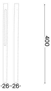 Ideal Lux - lampada LED da esterno JEDI LED/7W/230V 40 cm CRI 90 IP65 marrone