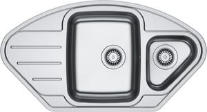 FRANKE SPARK SKX 651-E lavello in acciaio inox, liscio Scarico a sinistra / Lavello ad angolo / Lavello da appoggio