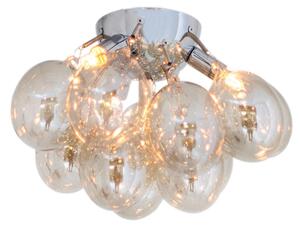 Lampada da soffitto Gross argento-miele 3xG9x40W in vetro, dimensioni: 20x30x30 cm, IP20, By Rydens