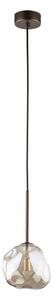 Brilagi - Lampadario a cavo VULCANO 1xG9/8W/230V marrone/beige fumé