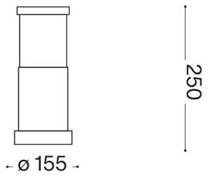 Ideal Lux - Lampada da esterno TRONCO 1xE27/42W/230V 25 cm IP65 marrone
