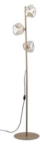 Brilagi - Lampada da terra VULCANO 3xG9/8W/230V beige/beige fumé