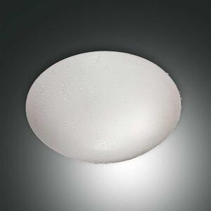 Lampada da soffitto esterna Fabas Luce modello Pandora, attacco E27, diametro 300mm, grado di protezione IP44, colore bianco, prodotta in Italia