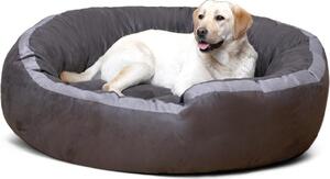 Tierlando LANA cuccia per cani divano M L XL velours MEGA THICK SUPER SOFT - Dimensioni: 120x105cm | Colore: 02 Graphite