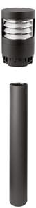 Lampioncino moderno gea led ges2370+ges2402 led ip65 alluminio metacrilato - Gea Led