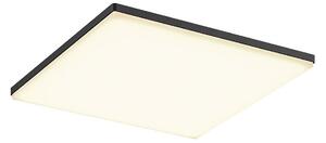 Lucande LED plafoniera per esterni Henni, 30x30 cm, grigio, IP65